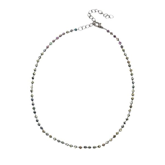 Rhinestone Oil Spill Adjustable Choker Costume Jewelry - Picture 1 of 4